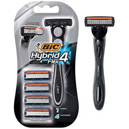 BIC Flex 4 Hybrid razor in retail packaging